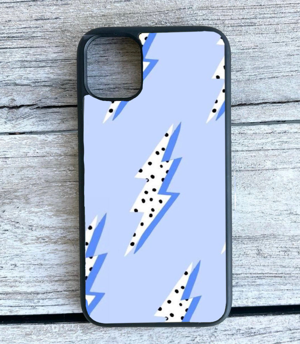 Blue lightning bolt Phone case